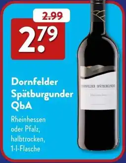 Aldi Süd Dornfelder Spätburgunder QbA Angebot