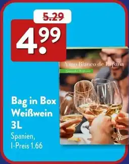 Aldi Süd Bag in Box Weißwein Angebot