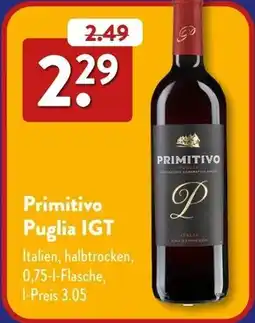 Aldi Süd Primitivo Puglia IGT Angebot