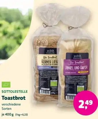 Biomarkt SOTTOLESTELLE Toastbrot Angebot