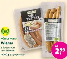 Biomarkt KÖNIGSHOFER Wiener Angebot