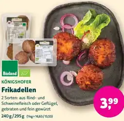 Biomarkt KÖNIGSHOFER Frikadellen Angebot