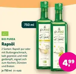 Biomarkt BIO PUREA Rapsöl Angebot