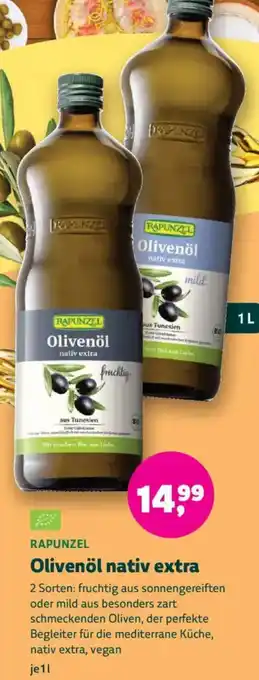 Biomarkt RAPUNZEL Olivenöl nativ extra Angebot
