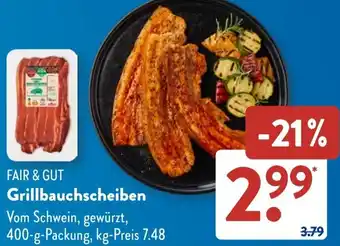 Aldi Süd FAIR & GUT Grillbauchscheiben Angebot