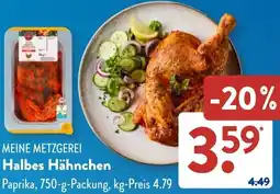 Aldi Süd MEINE METZGEREI Halbes Hähnchen Angebot