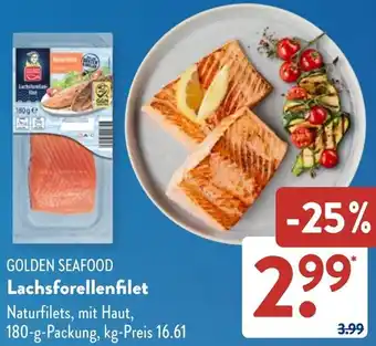 Aldi Süd GOLDEN SEAFOOD Lachsforellenfilet Angebot
