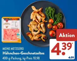 Aldi Süd MEINE METZGEREI Hähnchen-Geschnetzeltes Angebot