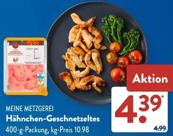 Aldi Süd MEINE METZGEREI Hähnchen-Geschnetzeltes Angebot