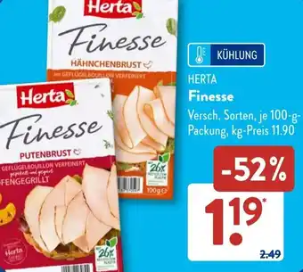 Aldi Süd HERTA Finesse Angebot