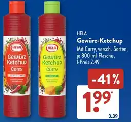 Aldi Süd HELA Gewürz Ketchup Angebot