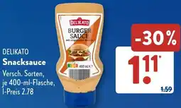 Aldi Süd DELIKATO Snacksauce Angebot