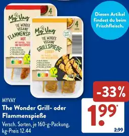 Aldi Süd MYVAY The Wonder Grill- oder Flammenspieẞe Angebot