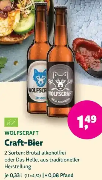 Biomarkt WOLFSCRAFT Craft-Bier Angebot