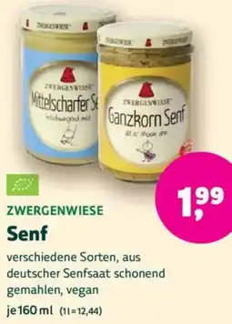 Biomarkt ZWERGENWIESE Senf Angebot