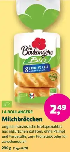 Biomarkt LA BOULANGÈRE Milchbrötchen Angebot