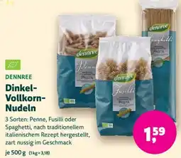 Biomarkt DENNREE Dinkel Vollkorn Nudeln Angebot