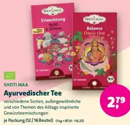 Biomarkt SHOTI MAA Ayurvedischer Tee Angebot