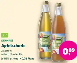 Biomarkt DENNREE Apfelschorle Angebot