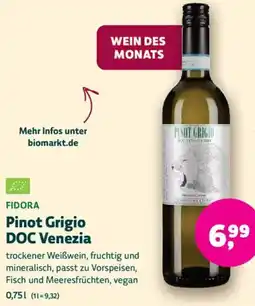 Biomarkt FIDORA Pinot Grigio DOC Venezia Angebot