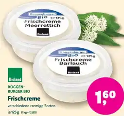 Biomarkt ROGGENBURGER BIO Frischcreme Angebot