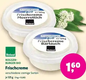 Biomarkt ROGGENBURGER BIO Frischcreme Angebot