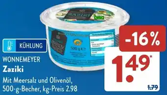 Aldi Süd WONNEMEYER Zaziki Angebot