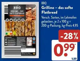 Aldi Süd BBQ Grillino - das softe Flatbread Angebot