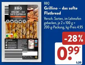 Aldi Süd BBQ Grillino - das softe Flatbread Angebot
