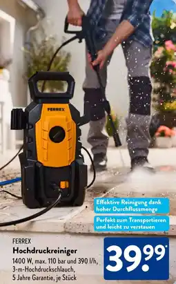 Aldi Süd FERREX Hochdruckreiniger Angebot