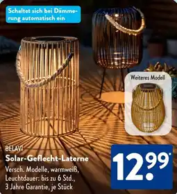 Aldi Süd BELAVI Solar-Geflecht-Laterne Angebot