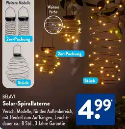 Aldi Süd BELAVI Solar-Spirallaterne Angebot