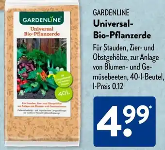 Aldi Süd GARDENLINE Universal Bio-Pflanzerde Angebot