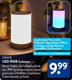 Aldi Süd CASALUX LED-RGB-Laterne Angebot