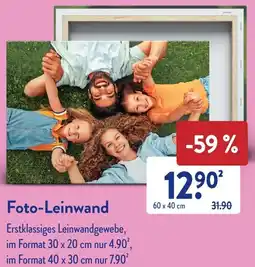 Aldi Süd Foto-Leinwand Angebot