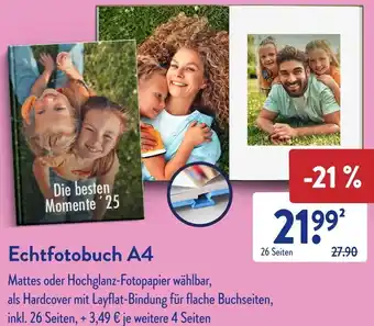 Aldi Süd Echtfotobuch A4 Angebot