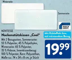 Aldi Süd NOVITESSE Nackenstützkissen „Cool" Angebot