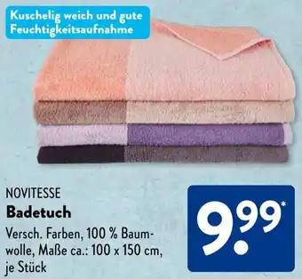Aldi Süd NOVITESSE Badetuch Angebot