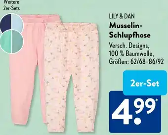Aldi Süd LILY & DAN Musselin Schlupfhose Angebot