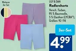 Aldi Süd LILY & DAN Radlershorts Angebot