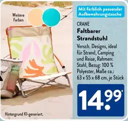 Aldi Süd CRANE Faltbarer Strandstuhl Angebot