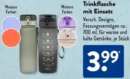 Aldi Süd Trinkflasche mit Einsatz Angebot