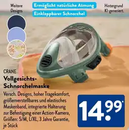 Aldi Süd CRANE Vollgesichts Schnorchelmaske Angebot