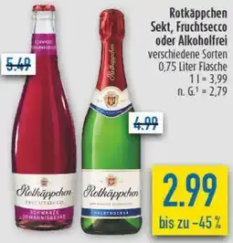 diska Rotkäppchen Sekt, Fruchtsecco oder Alkoholfrei Angebot