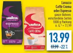 diska Lavazza Caffè Crema oder Espresso Angebot
