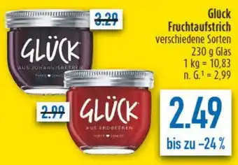 diska Glück Fruchtaufstrich Angebot