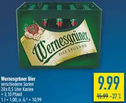 diska Wernesgrüner Bier Angebot
