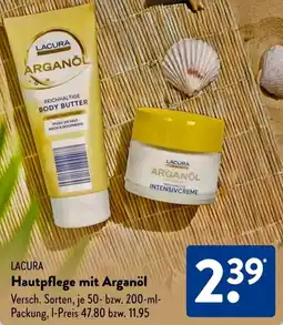 Aldi Süd LACURA Hautpflege mit Arganöl Angebot