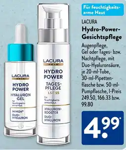 Aldi Süd LACURA Hydro-Power Gesichtspflege Angebot