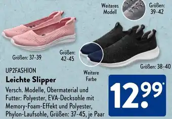 Aldi Süd UP2FASHION Leichte Slipper Angebot